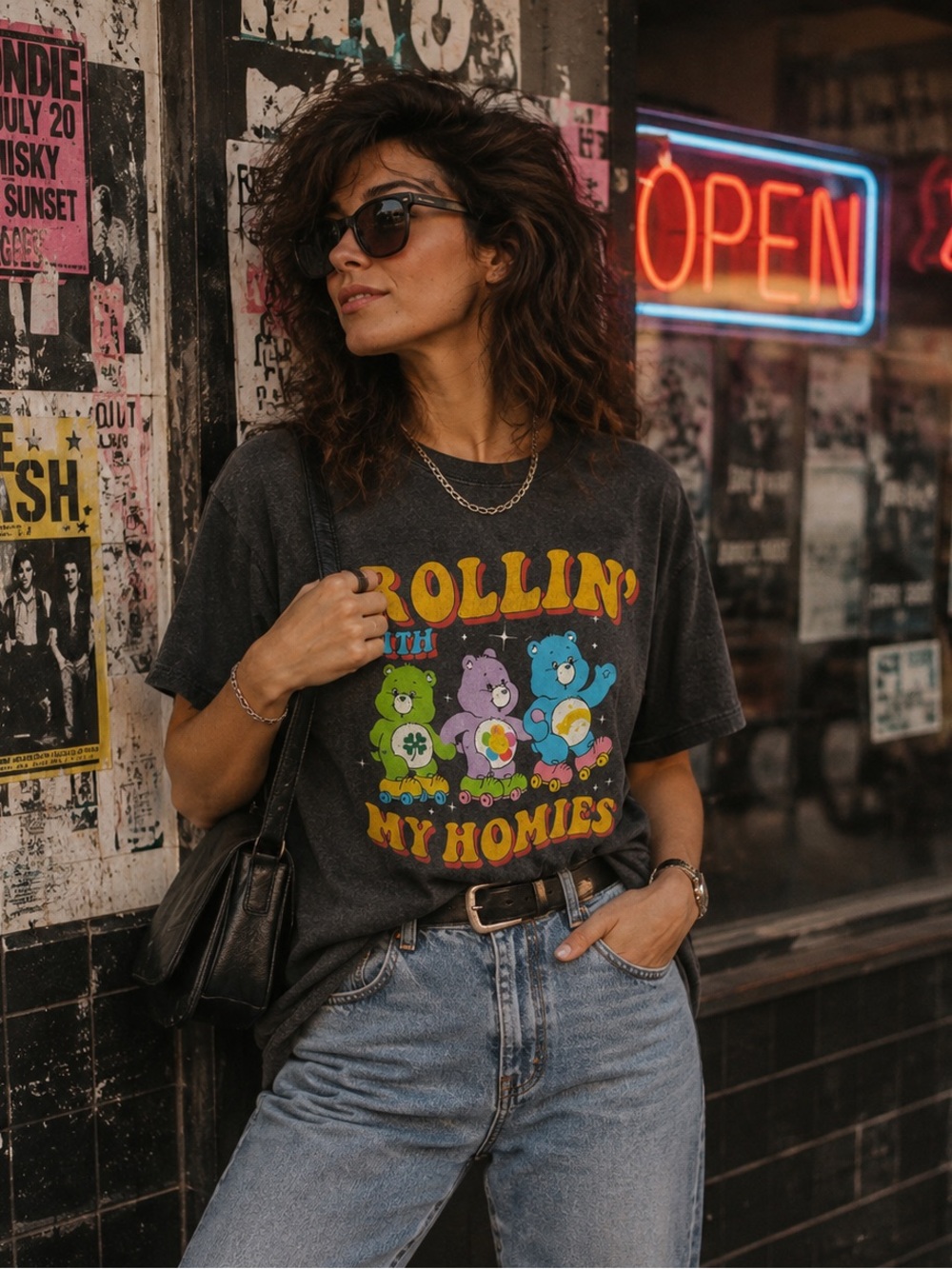 Vintage Care Bears Rollin' with My Homies T-shirt